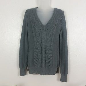 BANANA REPUBLIC Cable Knit Tie Back Sweater